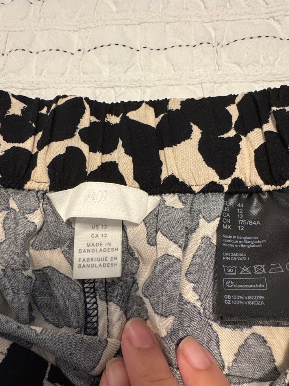 Black & Cream Leopard Print Skirted Shorts - Picture 2 of 5